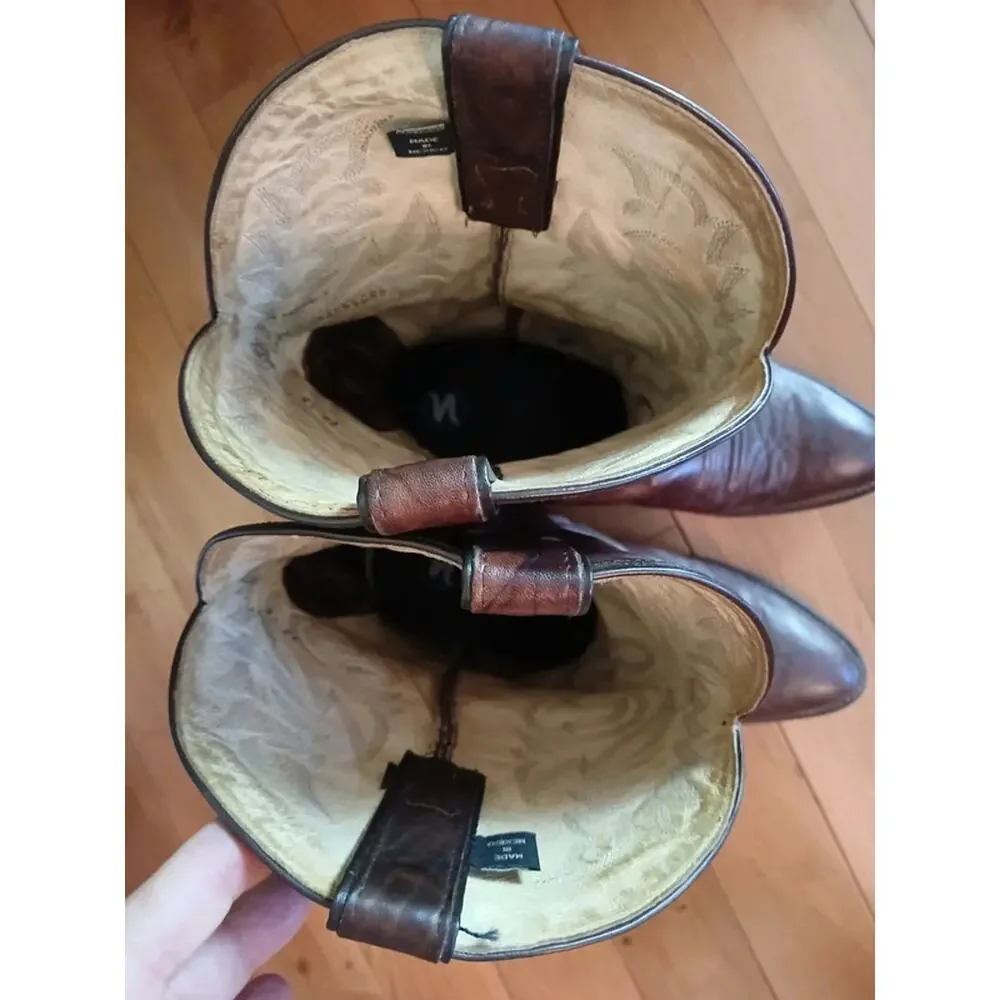 Justin Boots Men's Marbled Deerlite 1564 Brown Cowboy Western Boot 12EE
